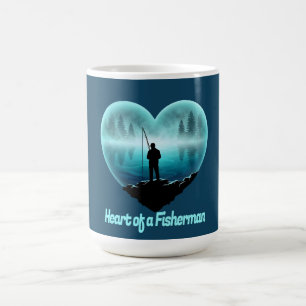 Heart of a Fisherman Coffee Mug