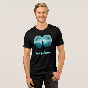 Heart of a Fisherman Tri-Blend Shirt