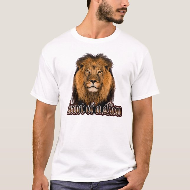 Heart of a Lion Men T-shirt (Front)