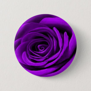 Heart Of A Purple Rose 6 Cm Round Badge