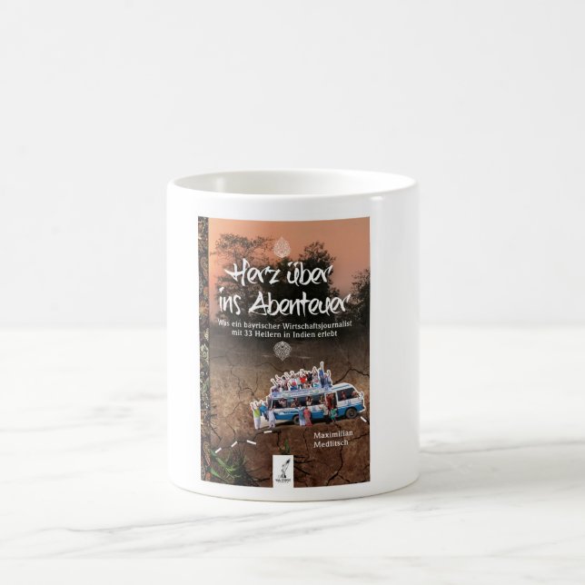 Heart of adventure - book cover coffee mug (Center)