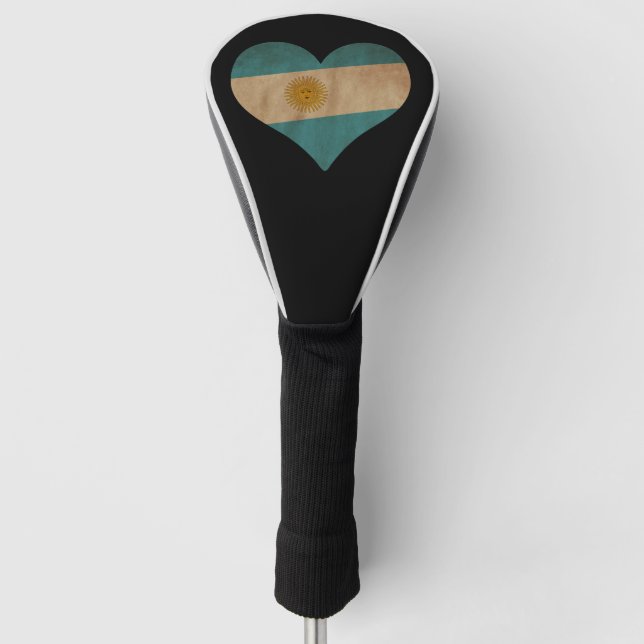 Heart of Argentina Golf Head Cover (Front)