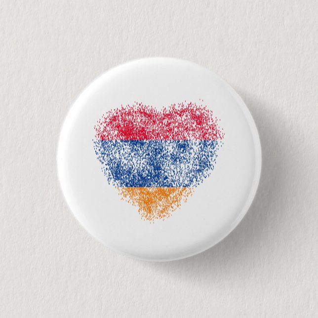 Heart of Armenia 3 Cm Round Badge (Front)