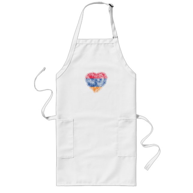 Heart of Armenia Long Apron (Front)