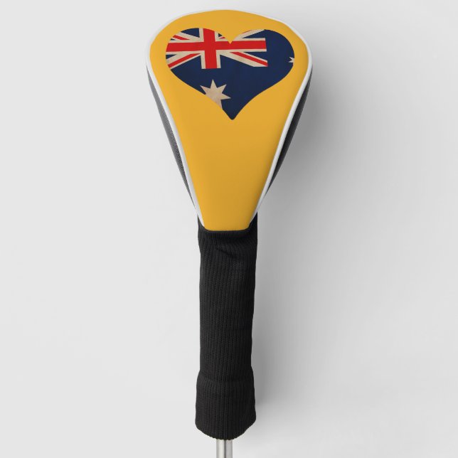 Heart of Australia Golf Head Cover (Front)