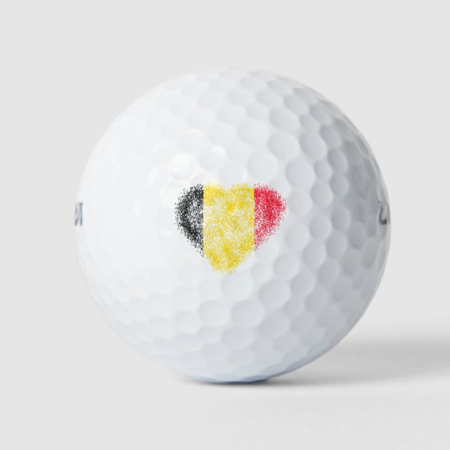 Heart of Belgium Golf Balls (Front)