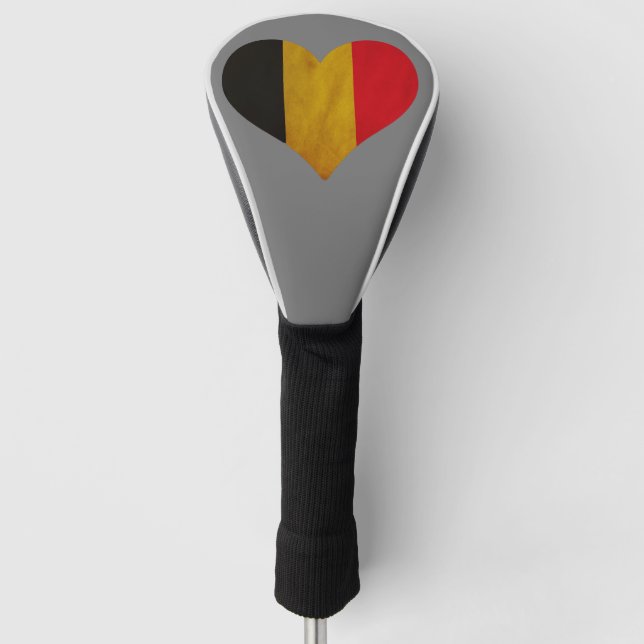 Heart of Belgium Golf Head Cover (Front)
