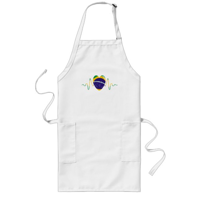 Heart of Brazil Long Apron (Front)