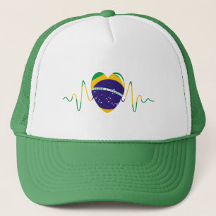 Heart of Brazil Trucker Hat