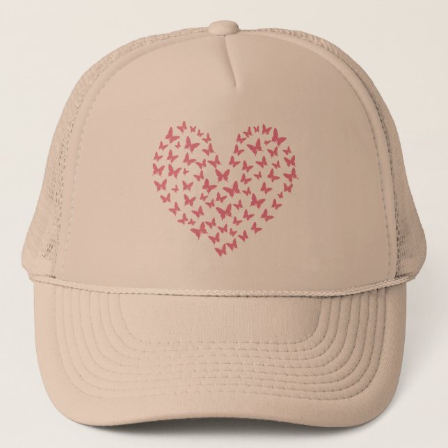 Heart of Capricious Butterflies Trucker Hat (Front)