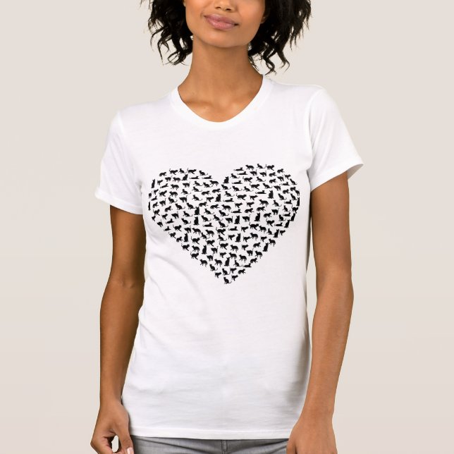 heart of cats tee shirt (Front)