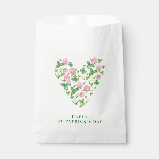 Heart of Clover | St Patrick's Day Favour Bag (Front)