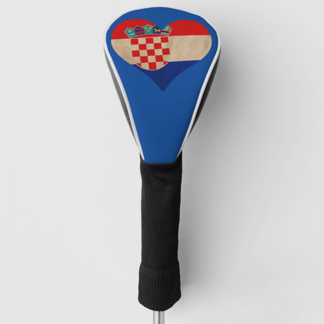 Heart of Croatia Golf Head Cover (Front)