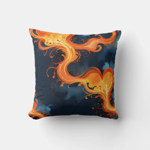 Heart of Flames Fire & Skies Cushion