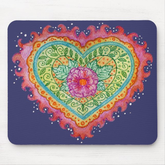 Heart of Flames Mousepad (Front)