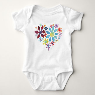Heart of Flowers Baby Bodysuit