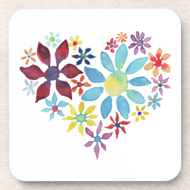 Heart of Flowers Coaster (Front)