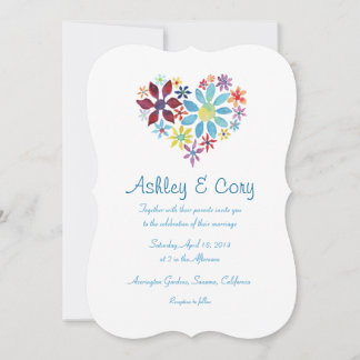 Heart of Flowers Invitation