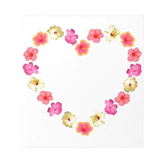 Heart of Flowers Notepad (Front)