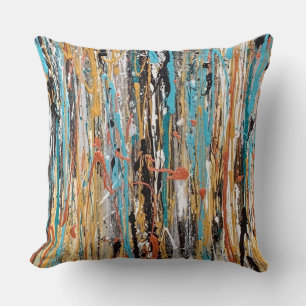 Heart of Gold 20 x 20 Cotton Throw Pillow