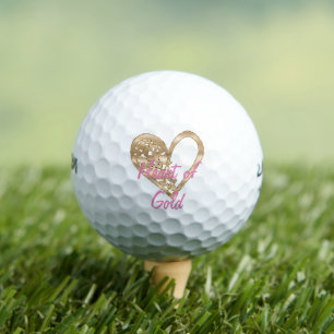 Heart of Gold Golf Balls