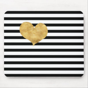 Heart of gold in French style Mouse Pad