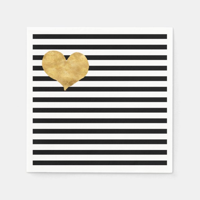 Heart of gold in french style   napkin (Front)