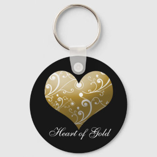 Heart of Gold Key Ring