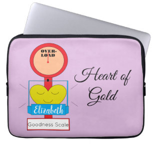 Heart of Gold Laptop Sleeve
