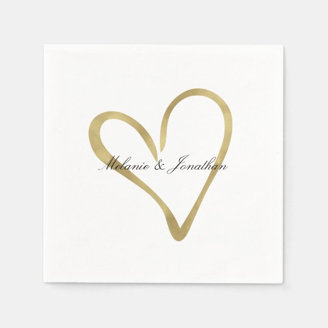 Heart of Gold Napkin (Front)