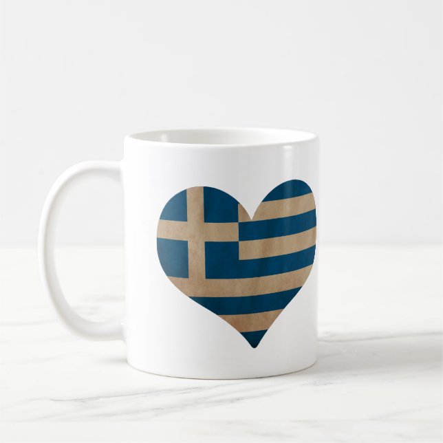 Heart of Greece Coffee Mug (Left)
