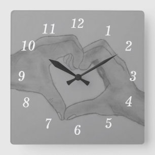 Heart Of Hands Wall Clock