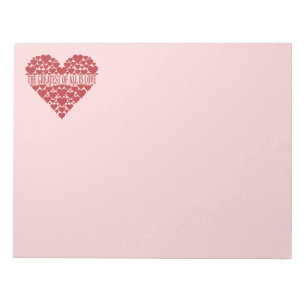 Heart of Hearts custom notepad