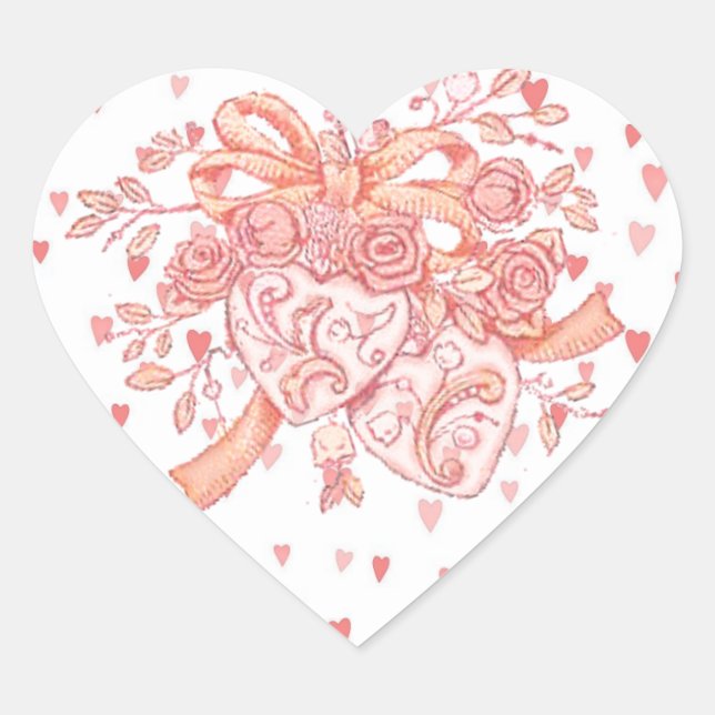 Heart of Hearts Valentine's Day Stickers (Front)