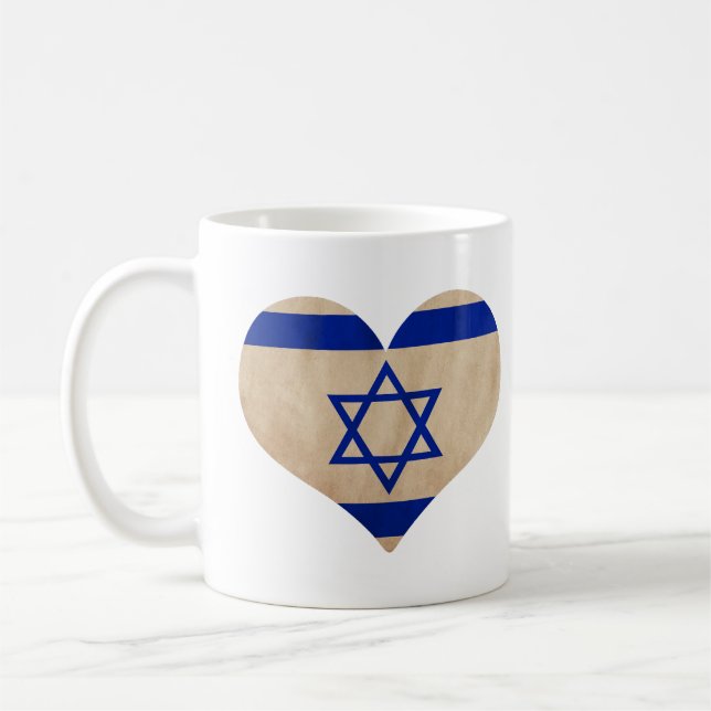 Heart of Israel Coffee Mug (Left)