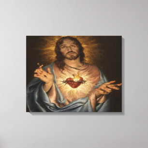 heart of jesus canvas print