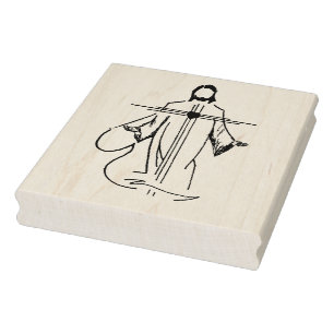 Heart of Jesus illustration art stamp