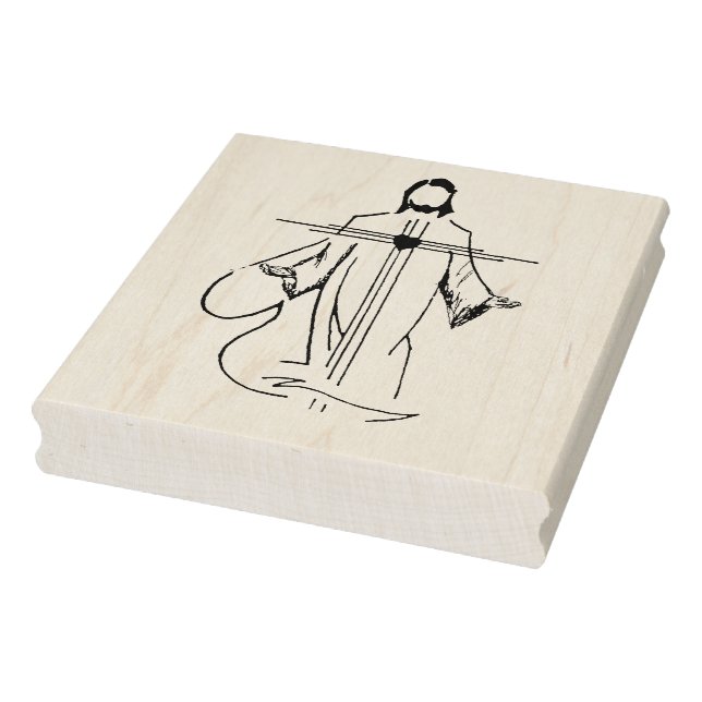 Heart of Jesus illustration art stamp (Stamp)