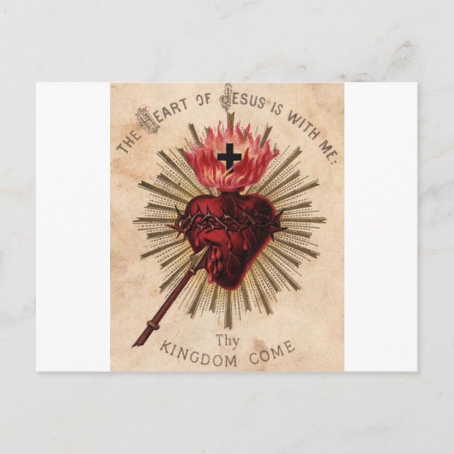 Heart of Jesus (small) Postcard (Front)
