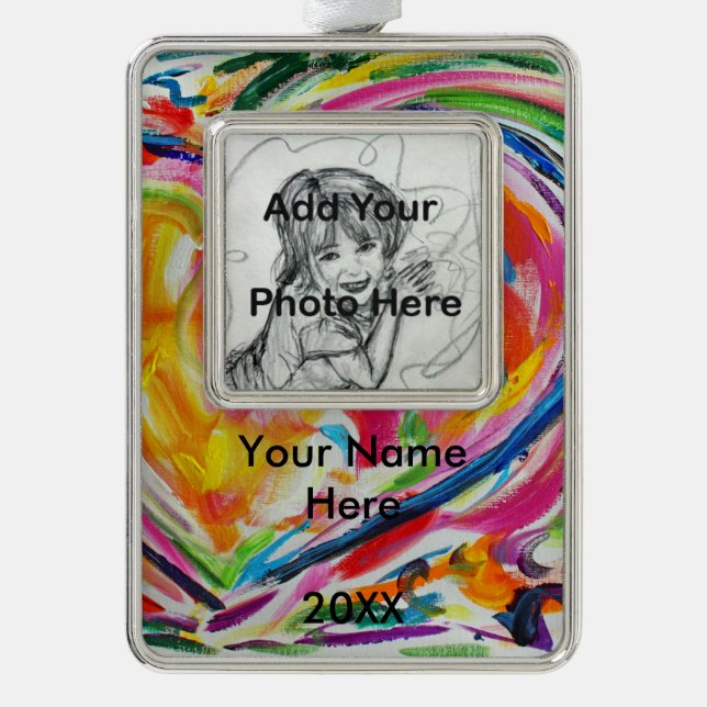 Heart of Joy Custom Personalised Photo Ornament (Front)