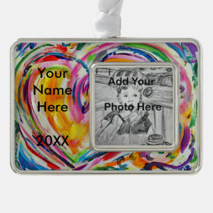 Heart of Joy Custom Personalised Photo Ornament