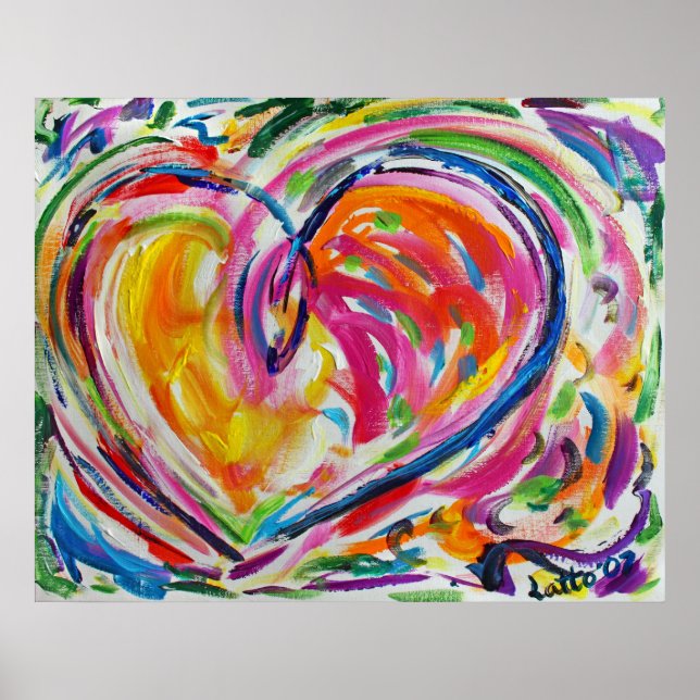 Heart of Joy Painting Art Poster Prints (Front)