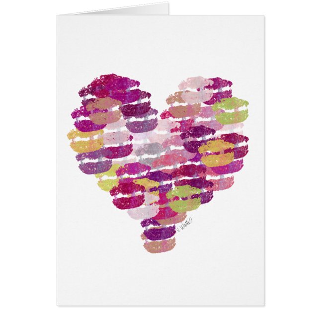 Heart of Kisses Card (Front)