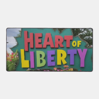 Heart of Liberty  Desk Mat