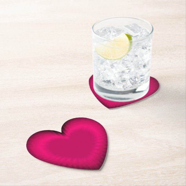 Heart of love paper coaster (Insitu)