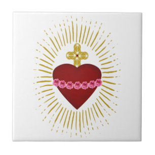 Heart of Mary Ceramic Tile