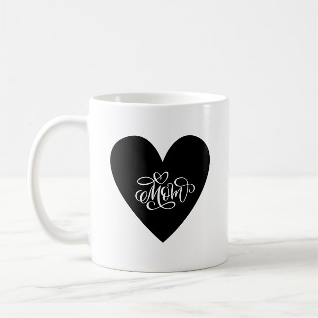 Heart of Mum Mug – Elegant & Loving (Left)