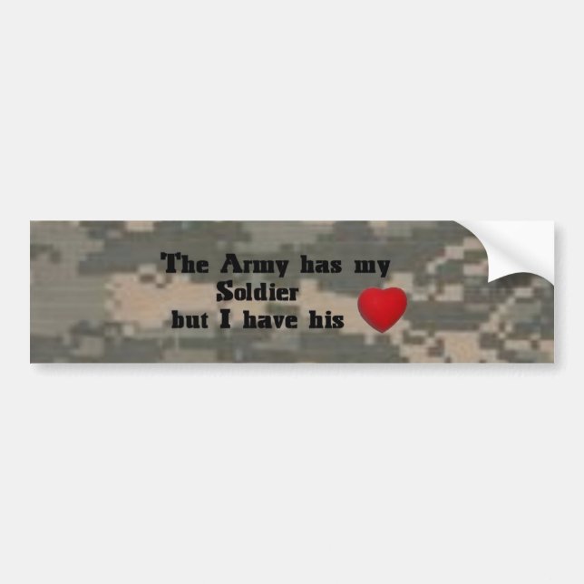 Heart of my Soldier Bumper Sticker (Front)