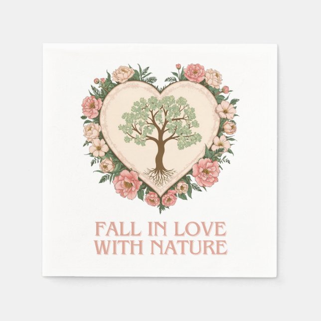 Heart of Nature’s Love Napkin (Front)