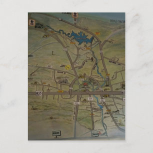 Heart of New Braunfels, Texas Postcard